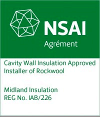 Click to visit website. Midland Insulation uses Rockwool thermal insulation materials  approved by the Irish Agrement Board