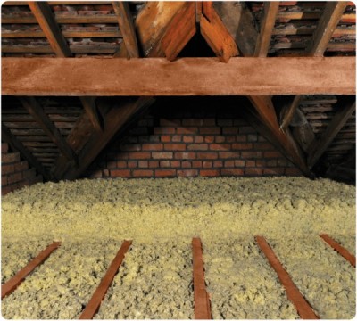 Rockprime Blown Loft Insulation installed by Midland Insulation in counties: Laois, Tipperary, Offaly, Kilkenny, Kildare, Carlow, Westmeath and Dublin, Ireland